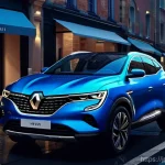 르노 아르카나와 기아 니로 하이브리드 비교 - **Prompt:** A 2024 Renault Arkana E-TECH Hybrid, with its sleek coupe SUV silhouette and distinct C-...