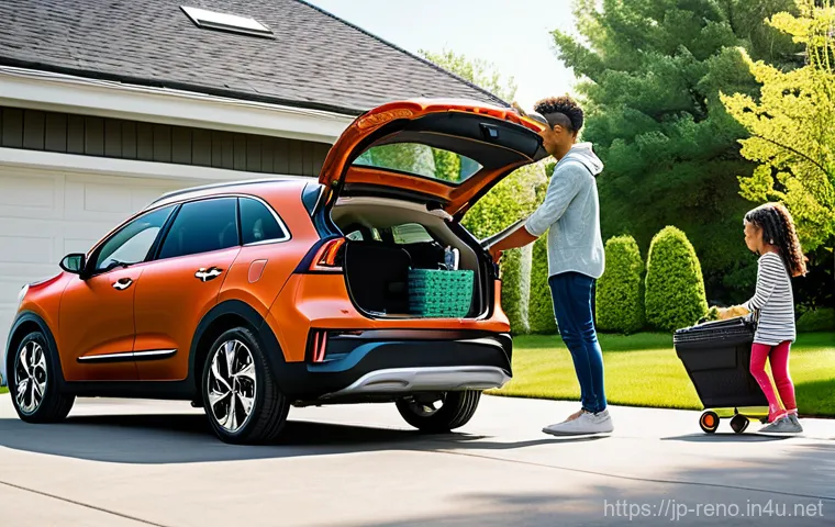 르노 아르카나와 기아 니로 하이브리드 비교 - **Prompt:** A 2024 Renault Arkana E-TECH Hybrid, with its sleek coupe SUV silhouette and distinct C-...